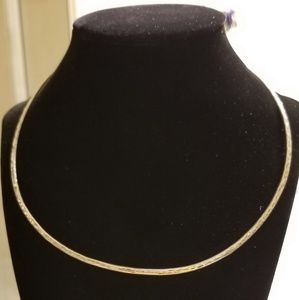 Vintage Sterling Silver 925 textured choker